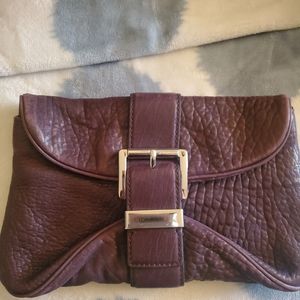 Michael Kors wine-colored clutch